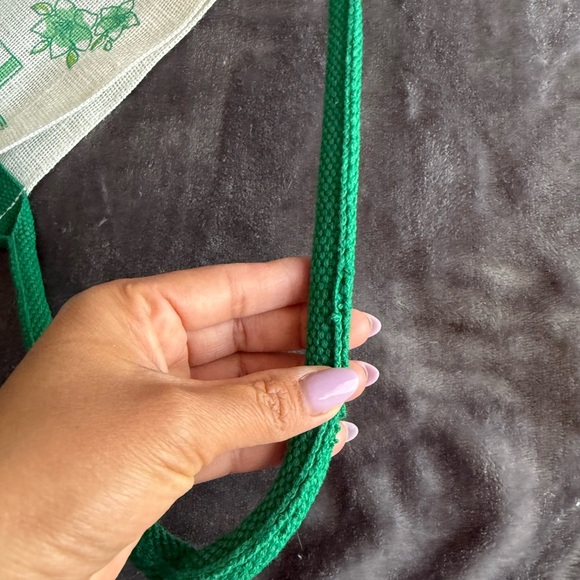 2025 Masters Golf Jute Tote Bag Augusta National New In Hand ANGC Green Beach - Picture 11 of 11